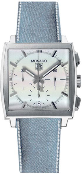 Replica Tag Heuer Monaco Chronograph Date Blue Jean Strap CW2119.EB0017