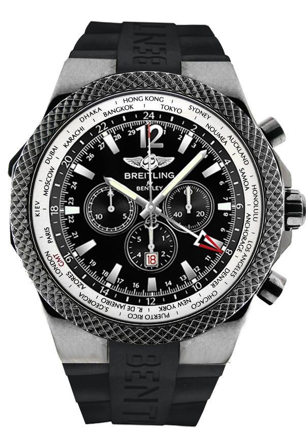 Breitling Bentley GMT Midnight Carbon Mens Watch M4736212/B919/222S  replica.