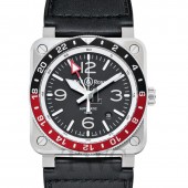 fake Bell & Ross BR 03-93 GMT 42mm BR0393-BL-ST/SCA