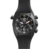 Carbon Bell & Ross Chronograph 44mm Mens Watch BR 02-94 CARBON fake