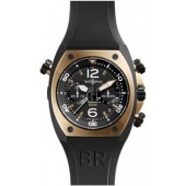 Bell & Ross Chronograph Pink Gold & Carbon Mens Watch BR 02-94 PINK GOLD&CARBON fake