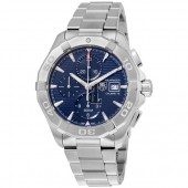 Tag Heuer Aquaracer Automatic Chronograph Blue Dial Stainless Steel Men's Watch CAY2112.BA0927 fake.