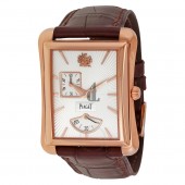 Piaget Black Tie Emperador Silver Dial Brown Leather Men's Watch G0A33070 replica