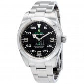 imitation Rolex Air King 116900BKAO Black Dial Stainless Steel Watch