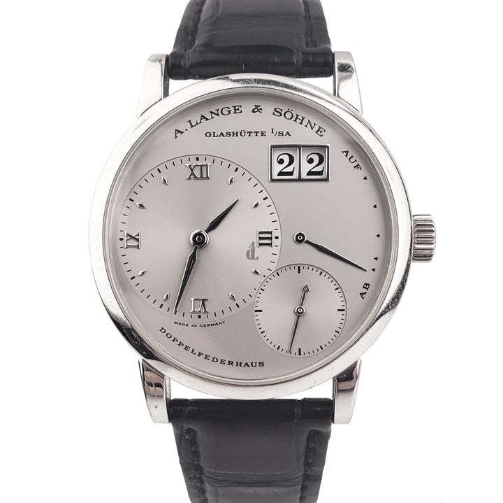 fake A. Lange & Sohne 'Kleine 1' Platinum Mechanical Silver Roman 36mm Watch 111.025