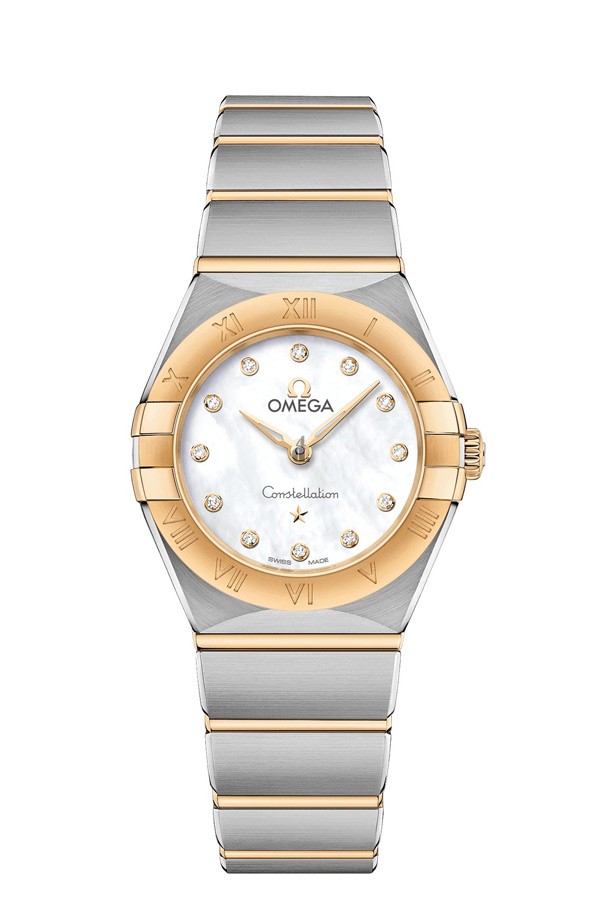 OMEGA Constellation Steel yellow gold Diamonds Watch 131.20.25.60.55.002 replica