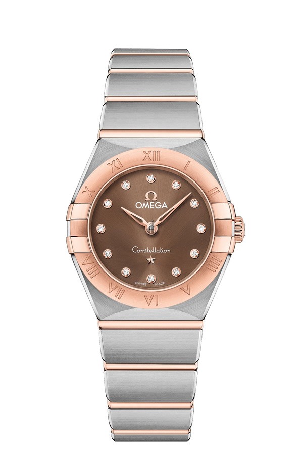 OMEGA Constellation Steel Sedna Gold Diamonds Watch 131.20.25.60.63.001 replica