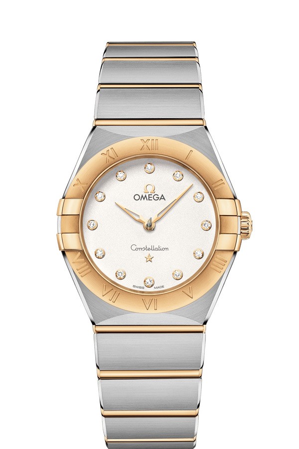 OMEGA Constellation Steel yellow gold Diamonds Watch 131.20.28.60.52.002 replica