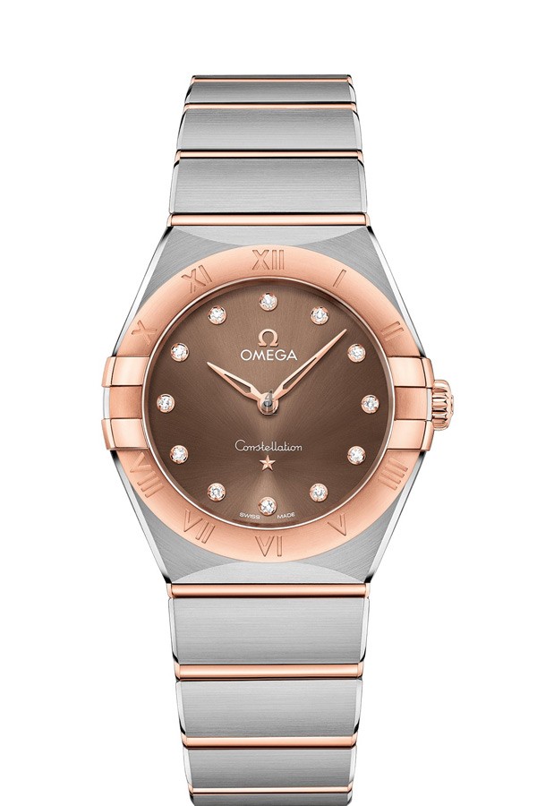 OMEGA Constellation Steel Sedna Gold Diamonds Watch 131.20.28.60.63.001 replica