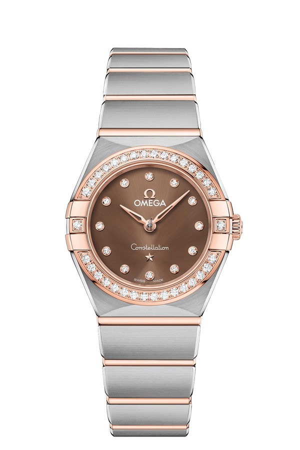 OMEGA Constellation Steel Sedna Gold Diamonds Watch 131.25.25.60.63.001 replica