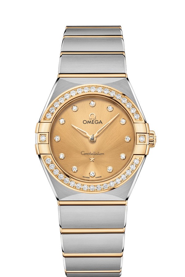 OMEGA Constellation Steel yellow gold Diamonds Watch 131.25.28.60.58.001 replica