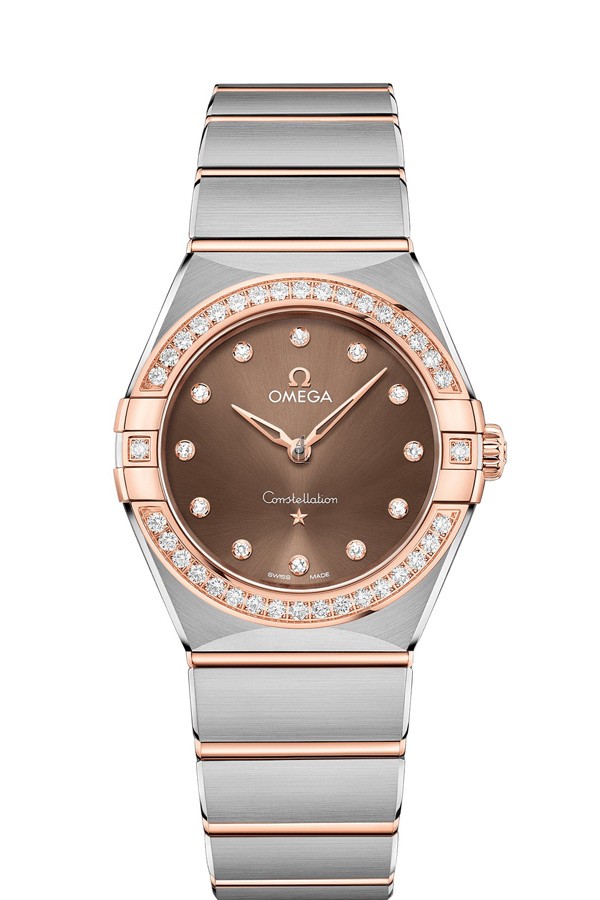 OMEGA Constellation Steel Sedna Gold Diamonds Watch 131.25.28.60.63.001 replica