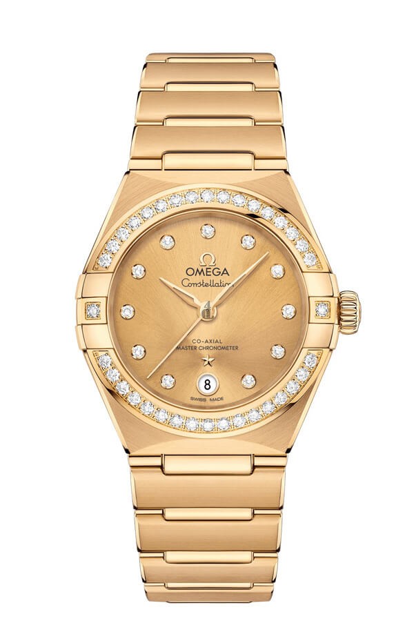 OMEGA Constellation Yellow gold Anti-magnetic Watch 131.55.29.20.58.001 replica