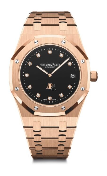 fake Audemars Piguet Royal Oak “Jumbo” Extra-Thin Pink Gold Limited Edition 15207OR.OO.1240OR.01