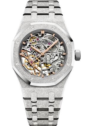 Audemars Piguet Royal Oak Double Balance Wheel Openworked Frosted White Gold 15466BC.GG.1259BC.01