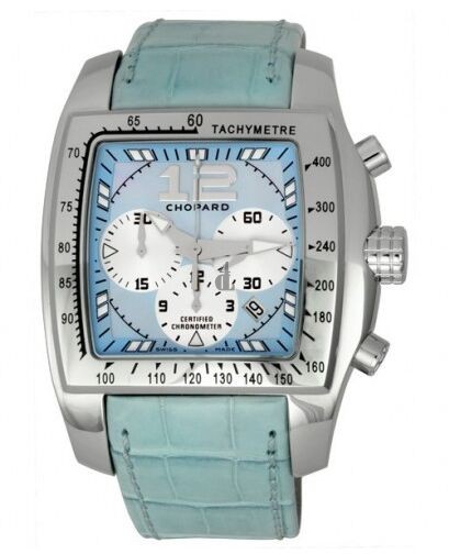 Imitation Chopard Two O Ten Steel Blue Chronograph Men's Watch