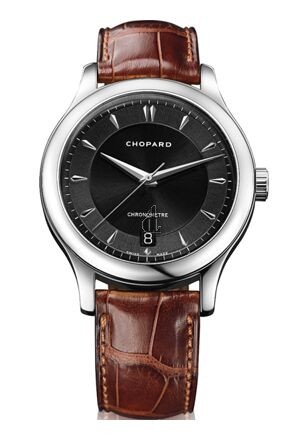 Imitation Chopard L.U.C Classic Black Dial Brown Leather Automatic Men's Watch