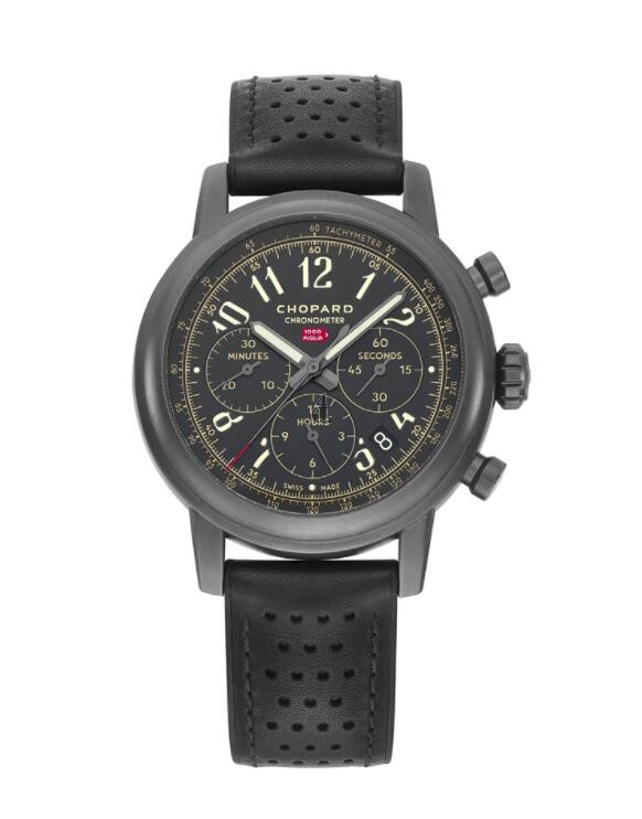 fake Chopard Mille Miglia 2020 Race Edition Black Chronograph Dial Men's 168589-3028
