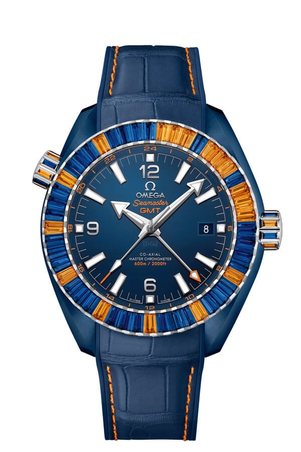 OMEGA Seamaster Blue ceramic 24 hours GMT Watch 215.98.46.22.03.001 replica