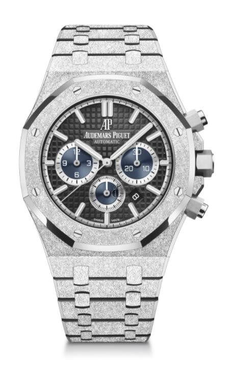 fake Audemars Piguet Royal Oak Selfwinding 41 Chronograph Frosted White Gold 
Limited Edition 26331BC.GG.1224BC.03