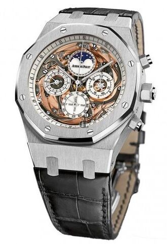 Replica Audemars Piguet Royal Oak Grande Complication Automatic White Gold Men's Watch 0
