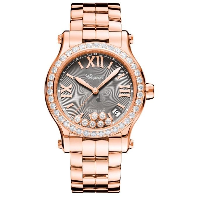 Replica Chopard Happy Sport 18ct Rose Gold And Diamond 274808-5015 watch