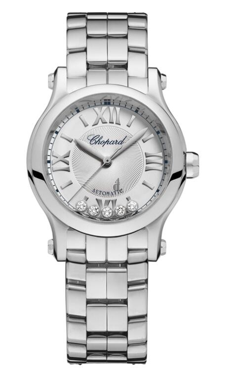 fake Chopard Happy Sport Automatic Silver Dial Ladies 278573-3012