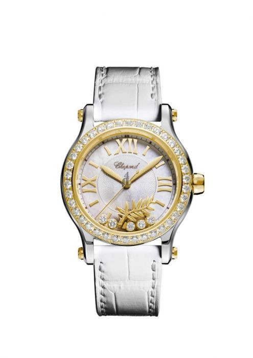 Replica Chopard Happy Sport Cannes 2018 Happy Palm Automatic White Dial Diamonds Unisex Watch
