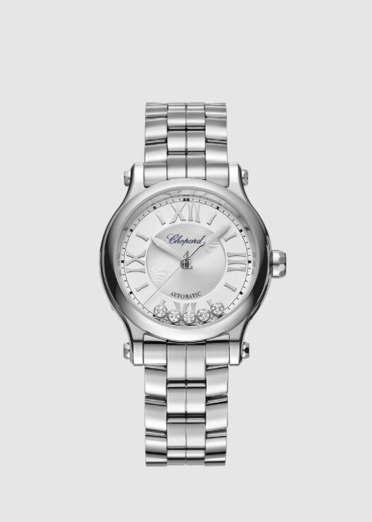 fake Chopard Happy Sport Automatic Chronometer Silver Dial Ladies 278608-3002