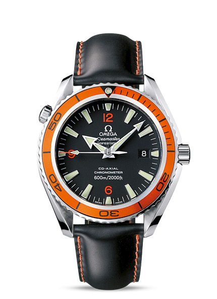 Omega Planet Ocean Olympians Orange Bezel  watch replica 2908.50.82