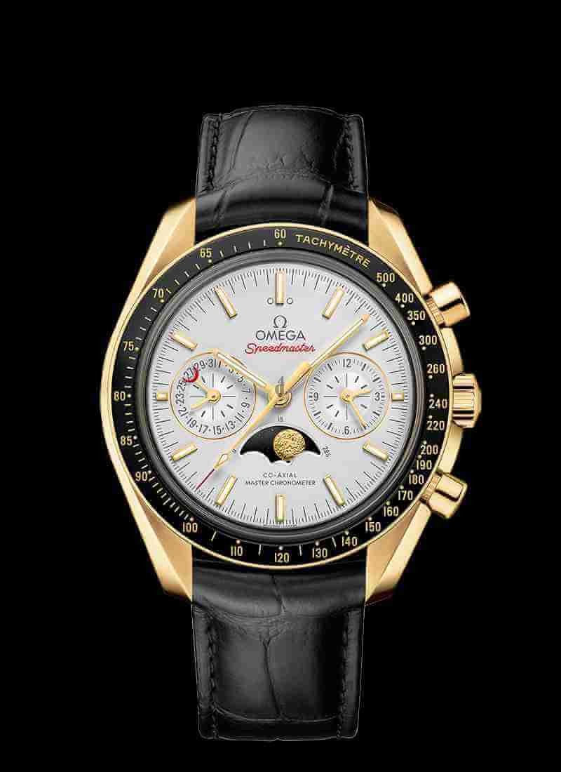 Fake OMEGA Speedmaster Moonwatch Co-Axial Master Chronometer Moonphase Chronograph 44.25mm 304.63.44.52.02.001