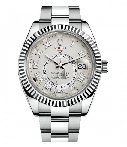 Fake Rolex Sky Dweller White Gold Watch 326939.
