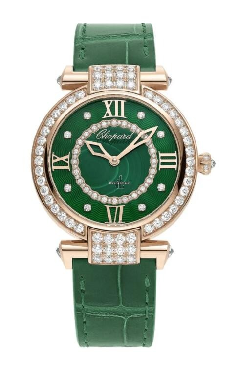 fake Chopard Imperiale Joaillerie MM Automatic Rose Gold Diamonds 385377-5002