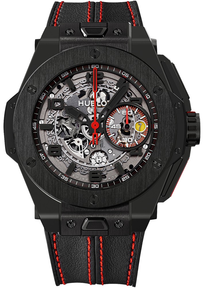 Hublot Big Bang Ferrari Black Ceramic 45 mm Watch 401.CX.0123.VR replica.