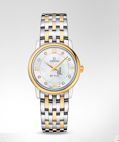 Omega De Ville Prestige Quartz Diamond  watch replica 424.20.27.60.55.001