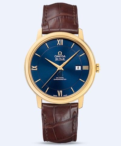 Omega De Ville Co-Axial 39.5MM Gold Mens  watch replica  424.53.40.20.03.001