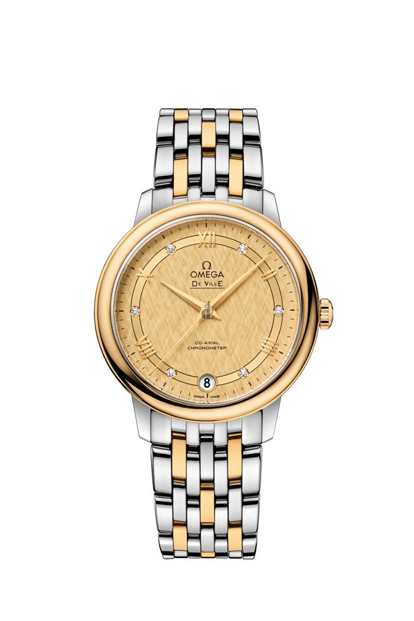 OMEGA De Ville Steel yellow gold Chronometer Watch 424.20.33.20.58.003 replica