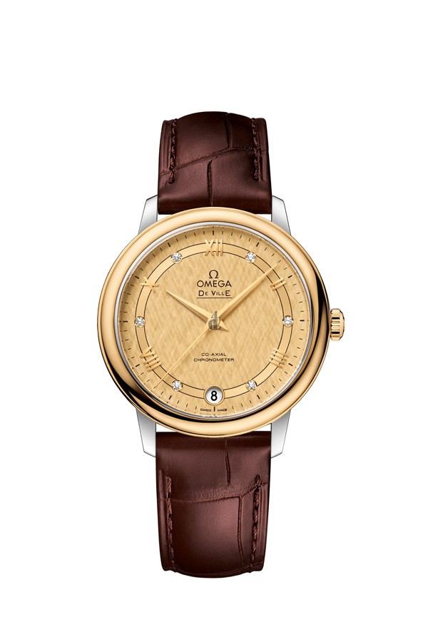 OMEGA De Ville Steel yellow gold Chronometer Watch 424.23.33.20.58.001 replica