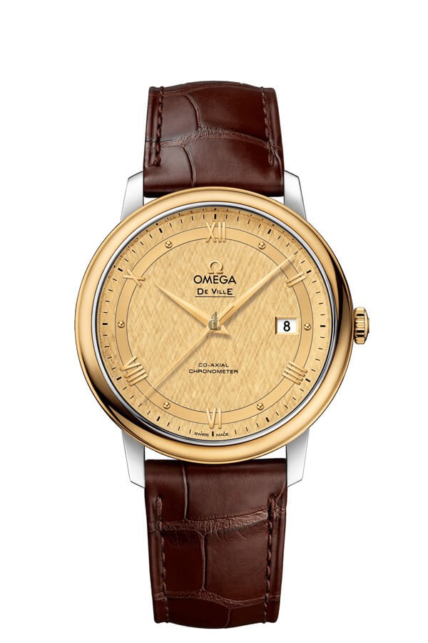 OMEGA De Ville Steel yellow gold Chronometer Watch 424.23.40.20.08.001 replica