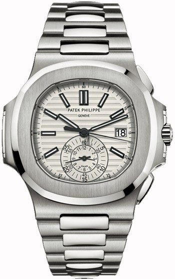 Patek Philippe Nautilus Chronograph Silver Dial Steel 5980/1A-019