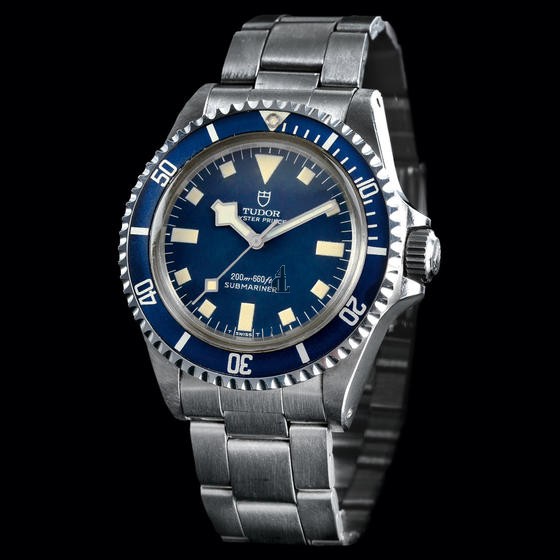 fake Tudor Oyster Prince Submariner 9401/0 blue unisex Watch