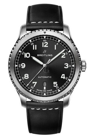 Breitling Navitimer 8 Automatic Black Dial Leather Strap A17314101B1X1