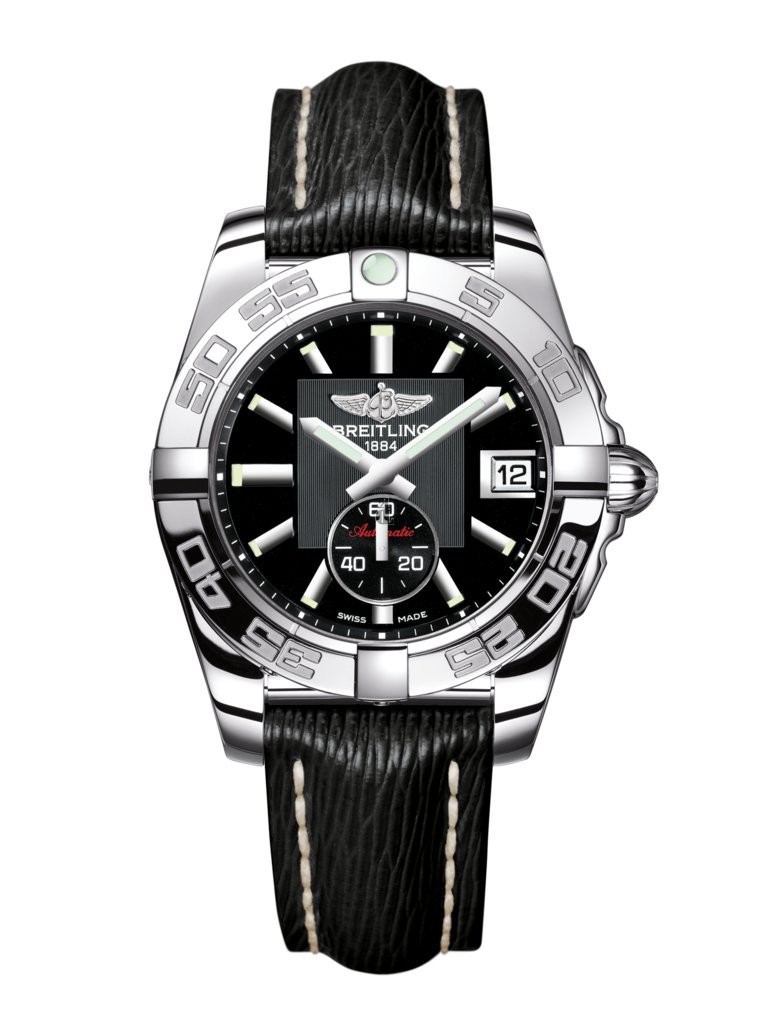 Breitling Galactic 36 Automatic Black Dial Black Leather Strap Women's Watch A3733012/BA33/213X/A16BA.1 replica