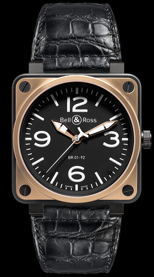 Bell & Ross BR 01-92 ROSE GOLD & CARBON Replica watch