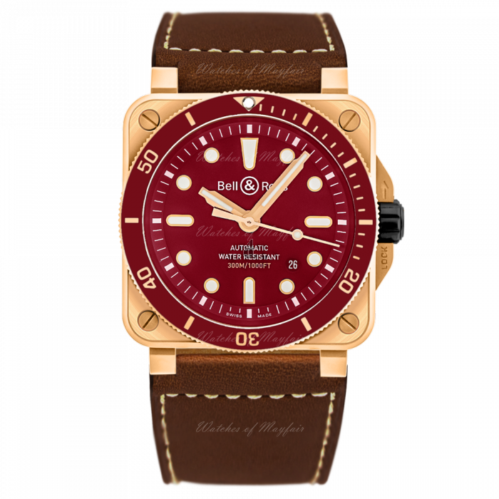 fake Bell & Ross Br 03-92 Diver Red Bronze Limited Edition 42mm BR0392-D-R-BR/SCA