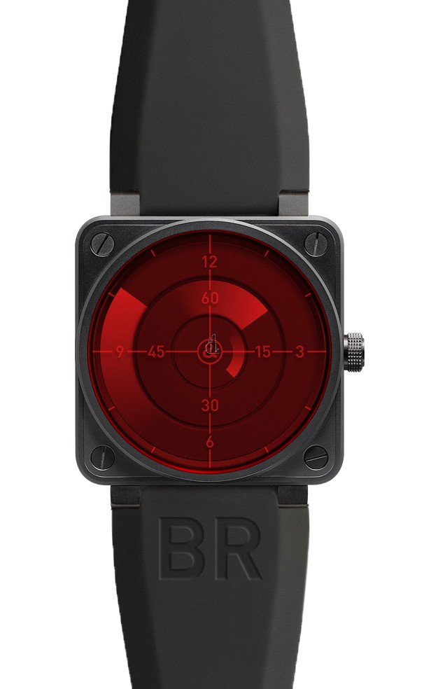 Red Radar Bell & Ross Automatic 46mm Mens Watch BR 01 RED RADAR fake