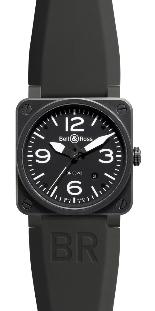 Carbon Bell & Ross Automatic 42mm Mens Watch BR 03-92 CARBON fake