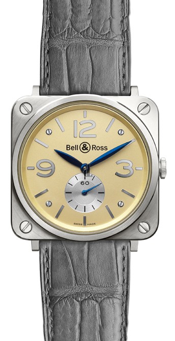 White Gold Bell & Ross Mechanical Gold 39mm Medium Watch BR S WHITE GOLD fake