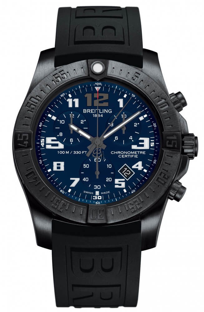 Breitling Chronospace Evo Night Mission Titanium Watch fake