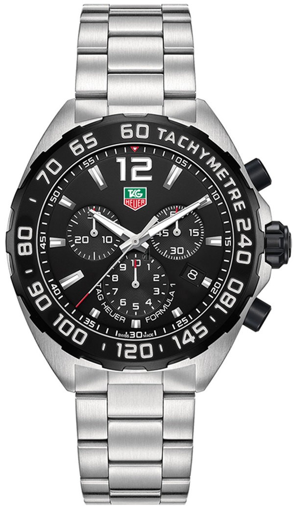 Tag Heuer Formula 1 Chronograph Black Dial Stainless Steel Men's Watch CAZ1110.BA0877 fake.